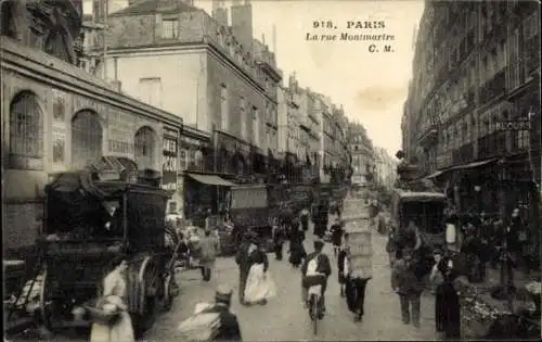 Ak Bourse de Paris II, Rue Montmartre
