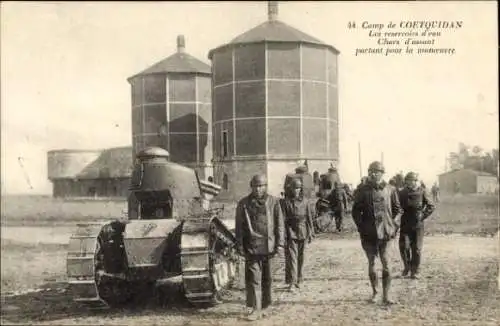 Ak Coëtquidan Morbihan Camp, Wassertanks, Angriffspanzer