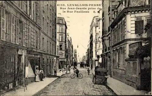 Ak Levallois Perret Hauts de Seine, La Rue du Bois in der Nähe der Rue Fazilleau
