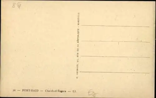 Ak Port Said Ägypten, Chareh el Tegara