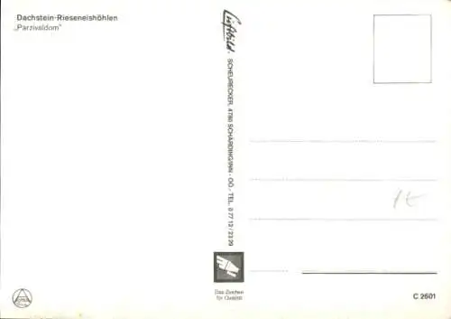Ak Obertraun Oberösterreich, Dachstein Riesen-Eishöhle, Parzivaldom