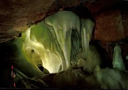 Ak Obertraun Oberösterreich, Dachstein Riesen-Eishöhle, Gralsburg