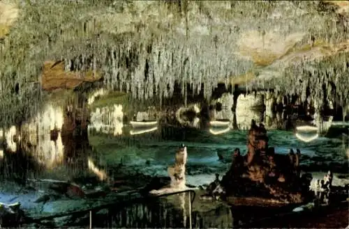 Ak Porto Cristo Mallorca Balearische Inseln, Cuevas del Drach, Lago Martel