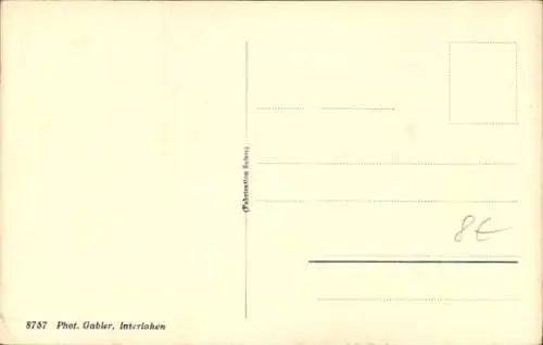 Ak Beatenberg Kt. Bern Schweiz, Beatushöhlen, Imperator-Säule