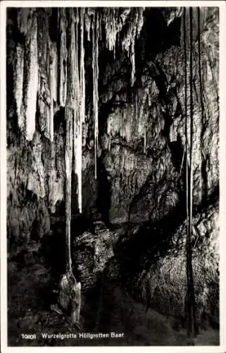 Ak Baar Kanton Zug, Höllgrotten, Tropfsteinhöhlen, Wurzelgrotte
