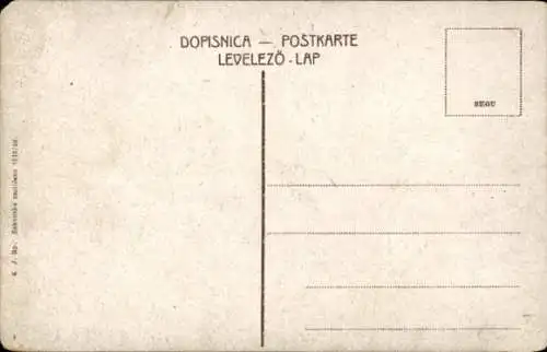 Ak Zemun Semlin Beograd Belgrad Serbien, Totalansicht