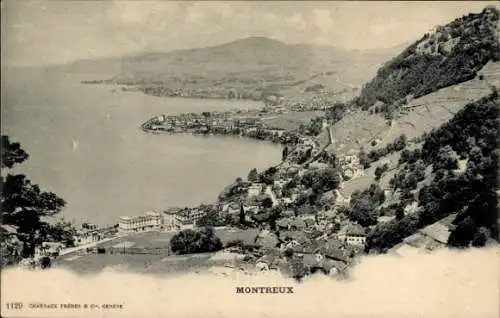 Ak Montreux Kt. Waadt Schweiz, Panoramaansicht