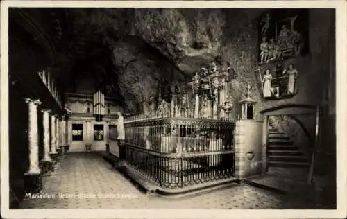Ak Mariastein Kanton Solothurn, Unterirdische Gnadenkapelle