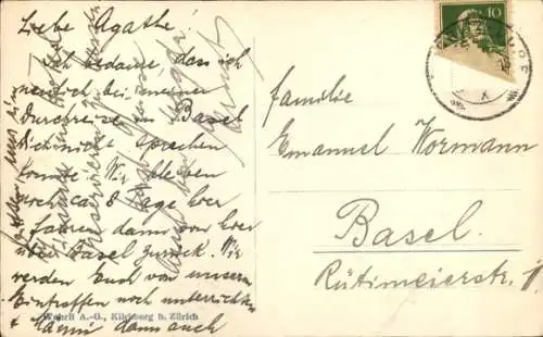 Ak Sankt Moritz Kanton Graubünden, St. Moritz Kulm, Winter