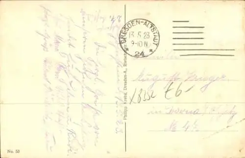 Ak Hohnstein in der Sächsischen Schweiz, Posterholungsheim, Straßenansicht