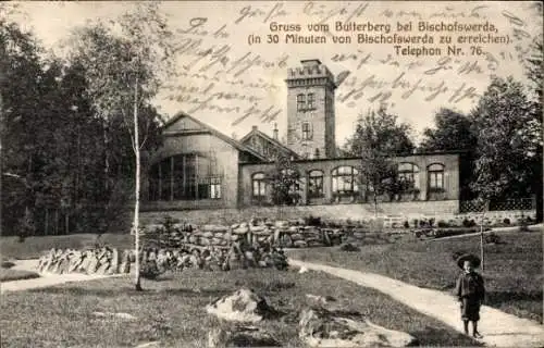 Ak Butterberg Bischofswerda in Sachsen, Bergrestaurant