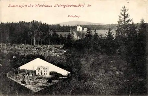 Ak Steinigtwolmsdorf in der Lausitz, Sommerfrische Waldhaus, Valtenberg