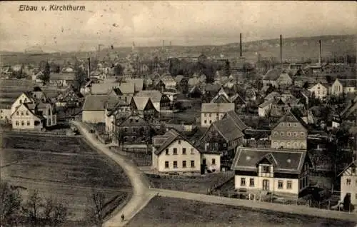 Ak Eibau Kottmar in der Oberlausitz, Ortspanorama, Blick vom Kirchturm