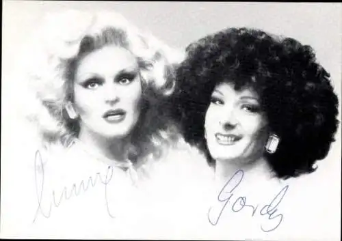 Ak Schauspielerin, Mary und Gordy, Portrait, Autogramm, Sängerinnen