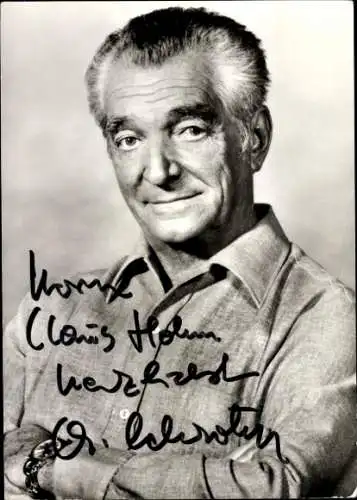 Ak Schauspieler Carl-Heinz Schroth, Portrait, Autogramm