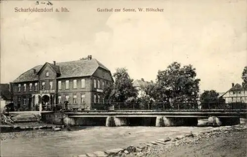 Ak Scharfoldendorf Eschershausen im Weserbergland, Gasthaus zur Sonne