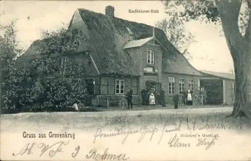 Ak Grevenkrug in Schleswig Holstein, Gasthof Radfahrer-Ruh