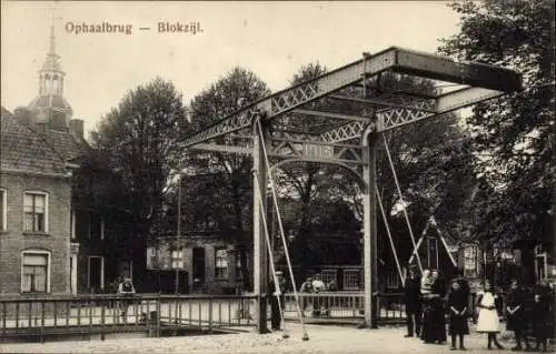 Ak Blokzijl Overijssel Niederlande, Ophaalbrug