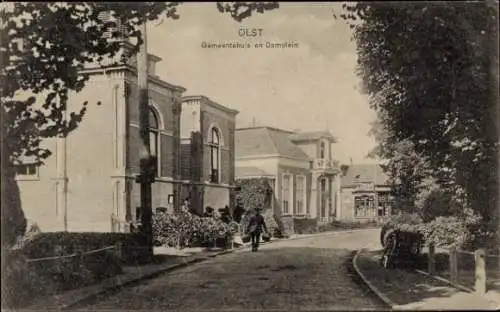 Ak Olst Wijhe Overijssel, Rathaus und Domplein