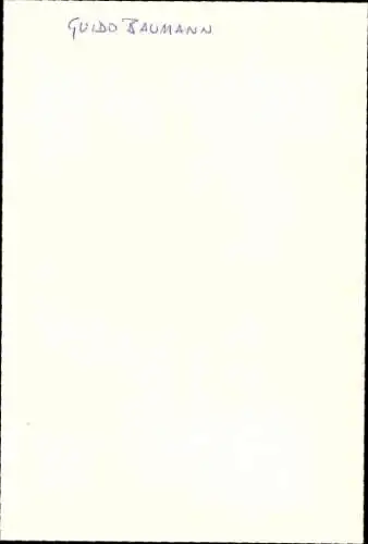 Ak Schauspieler Guido Baumann, Portrait, Autogramm