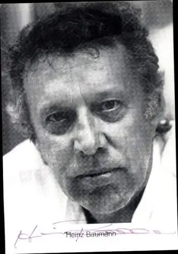 Ak Schauspieler Heinz Baumann, Portrait, Autogramm