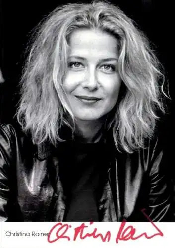 Ak Schauspielerin Christina Rainer, Portrait, Autogramm