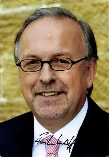 Ak Schauspieler Ritz Raff, Portrait, Autogramm, ARD-Vorsitzender und SR-Intendant