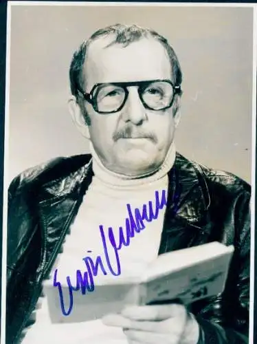 Foto Schauspieler Erwin Geschonneck, Portrait, Autogramm