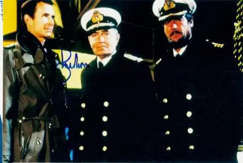 Foto Schauspieler Roger Moore, James Masen, Anthony Perkins, Portrait, Autogramm
