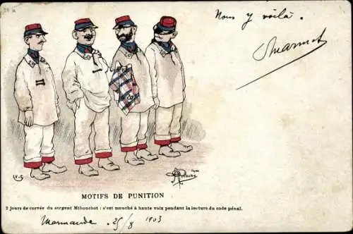 Künstler Ak Guillaume, Albert, Motifs de Punition