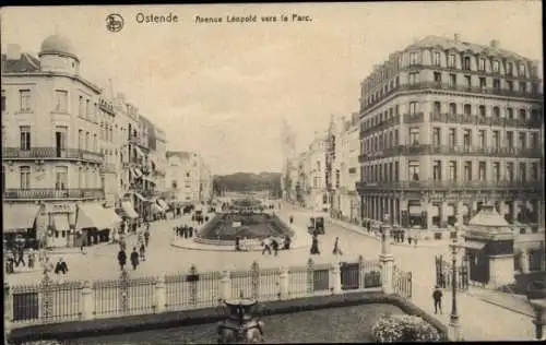 Ak Oostende Ostende Westflandern, Leopold Allee