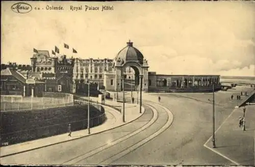 Ak Oostende Ostende Westflandern, Königliches Palast Hotel