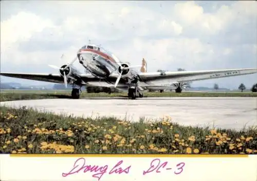 Ak Passagierflugzeug Douglas DC-3