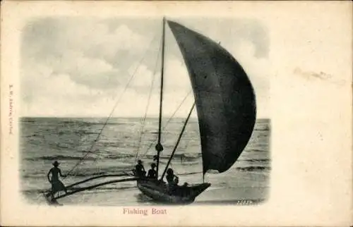 Ak Ceylon Sri Lanka, Fischerboot