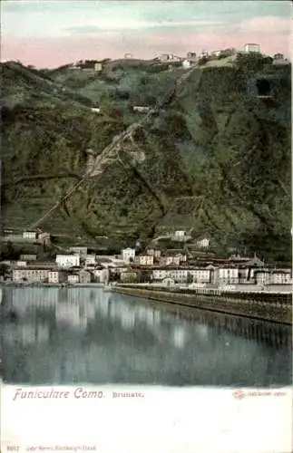 Ak Brunate Lago di Como Lombardia, Funiculare Como