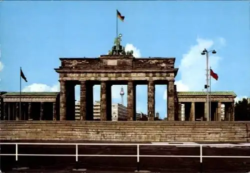 Ak Berlin, Mauer am Brandenburger Tor