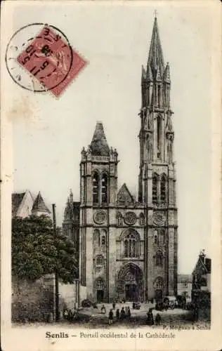 Ak Senlis Oise, Kathedrale