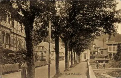 Ak Bad Peterstal Griesbach im Schwarzwald Baden, Straßenpartie