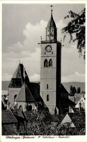 Ak Überlingen am Bodensee, St. Nikolaus Münster