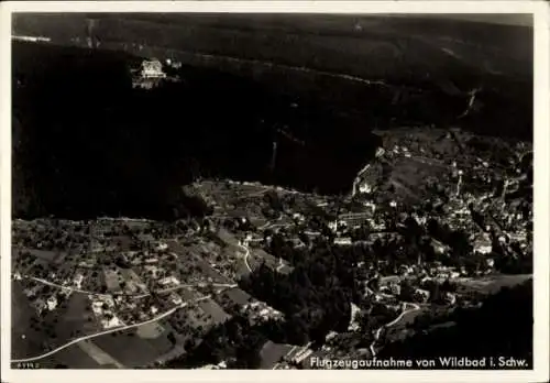 Ak Bad Wildbad im Schwarzwald, Flugzeugaufnahme