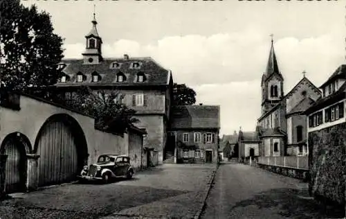 Ak Groß Umstadt in Hessen, Pfälzer Schloss, Katholische Kirche