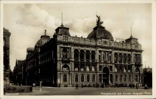 Ak Hannover in Niedersachsen, Hauptpost, Ernst-August-Platz