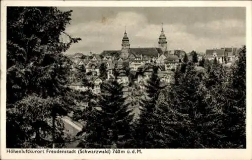 Ak Freudenstadt im Schwarzwald, Teilansicht