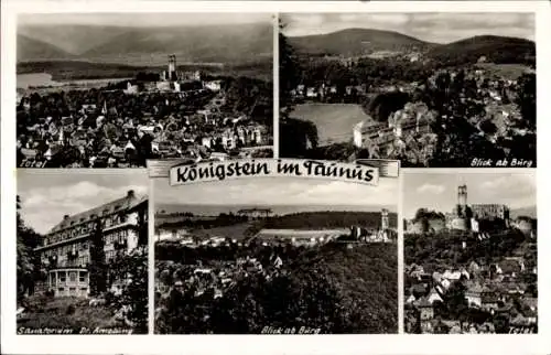 Ak Königstein im Taunus, Totalansicht, Sanatorium