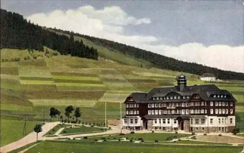 Ak Oberwiesenthal Erzgebirge, Sporthotel und Kurhaus