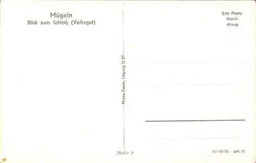 Ak Mügeln in Sachsen, Schloss