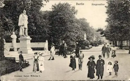 Ak Berlin Tiergarten, Siegesallee, Denkmal