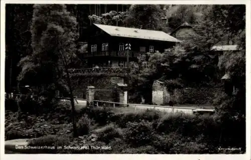 Ak Schwarzburg im Schwarzatal Thüringen, Schweizerhaus