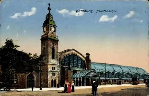 Ak Hamburg Mitte Sankt Georg, Hauptbahnhof