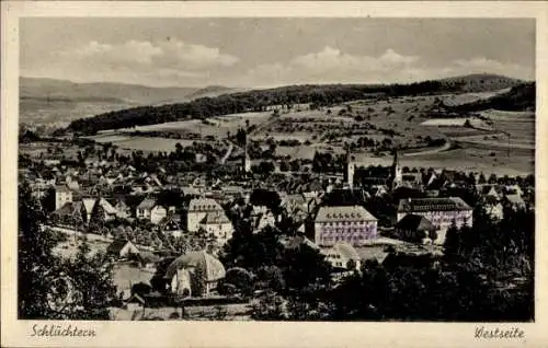 Ak Schlüchtern in Hessen, Panorama, Westseite